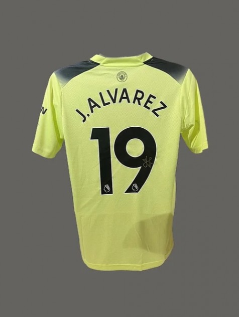 Julián Álvarez's Manchester City 2022/23 Signed Shirt - CharityStars