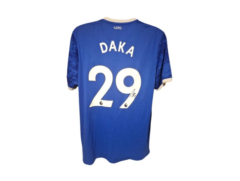 Patson Daka's 2021/22 Leicester City Signed Official Shirt 