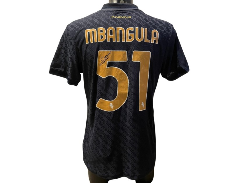 Mbangula Replica Juventus Shirt, UCL 2024/25 - Signed with video evidence