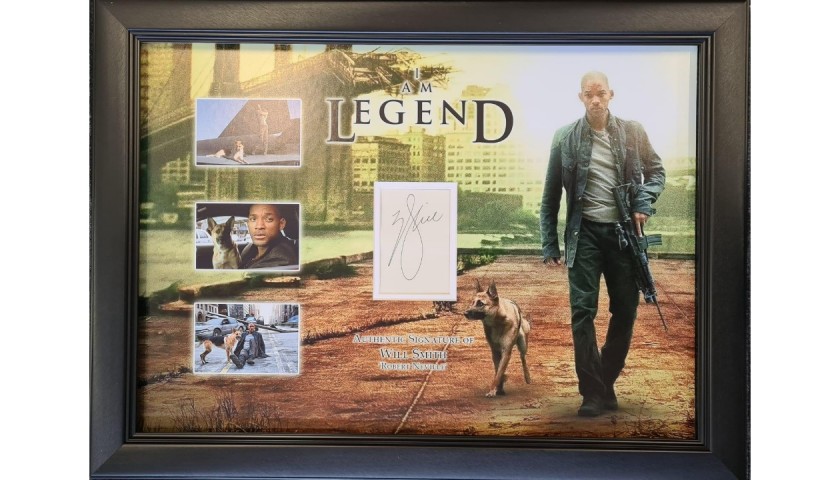 Will Smith Signed and Framed I Am Legend Display