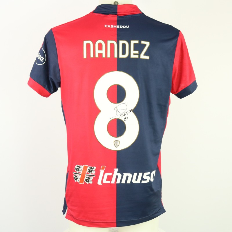 Nández's Unwashed Signed Shirt, Cagliari vs Juventus 2024