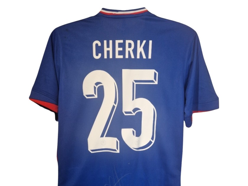Rayan Cherki Signed France 2024-25 Home Football Shirt - AC Monza