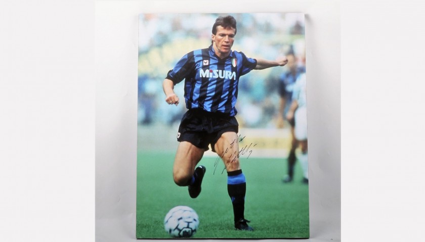 Signed Maxi-Photo of Matthäus, Internazionale FC 