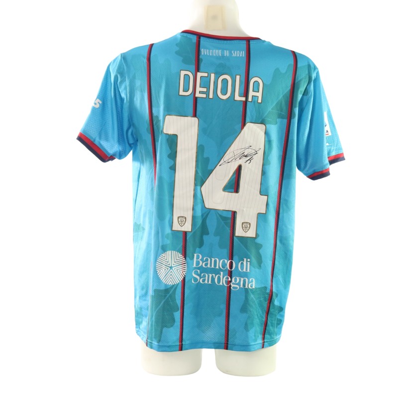 Maglia Preparata Deiola Udinese vs Cagliari, 2025 - Autografata