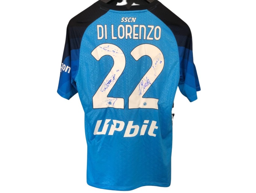 Maglia ufficiale Di Lorenzo Napoli, 2022/23 - Autografata dai giocatori