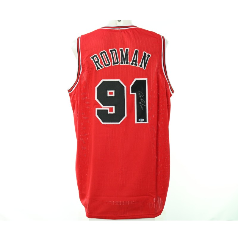 Rodman Replica Chicago Signed Jersey