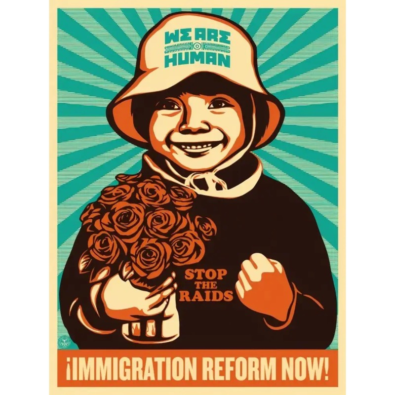 "Immigration Reform Now" di Shepard Fairey (Obey)