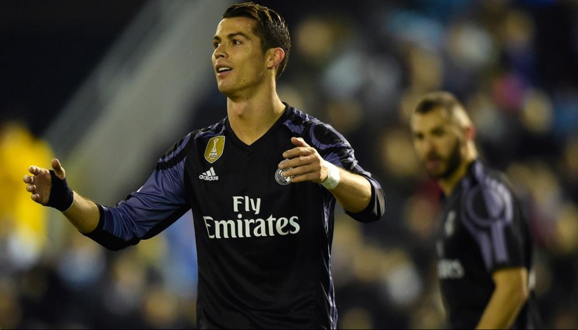 Ronaldo's Official Real Madrid Signed Shirt, 2016/17 - CharityStars