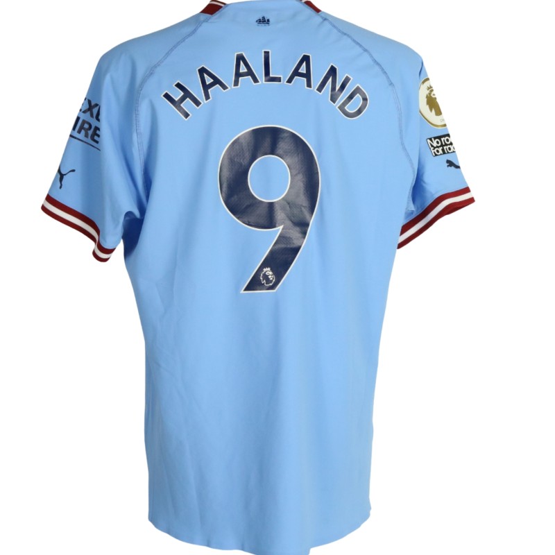 Haaland's Manchester City Match-Issued Shirt, 2022/23