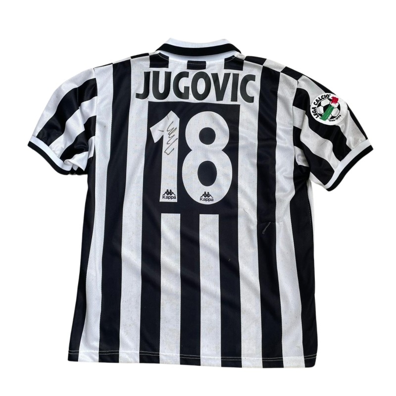 Jugovic's Juventus Unwashed Signed Shirt, 1996/97