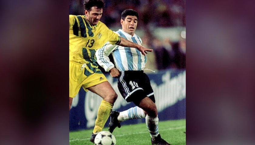 Maradona's Argentina Match Shirt, 1990/91