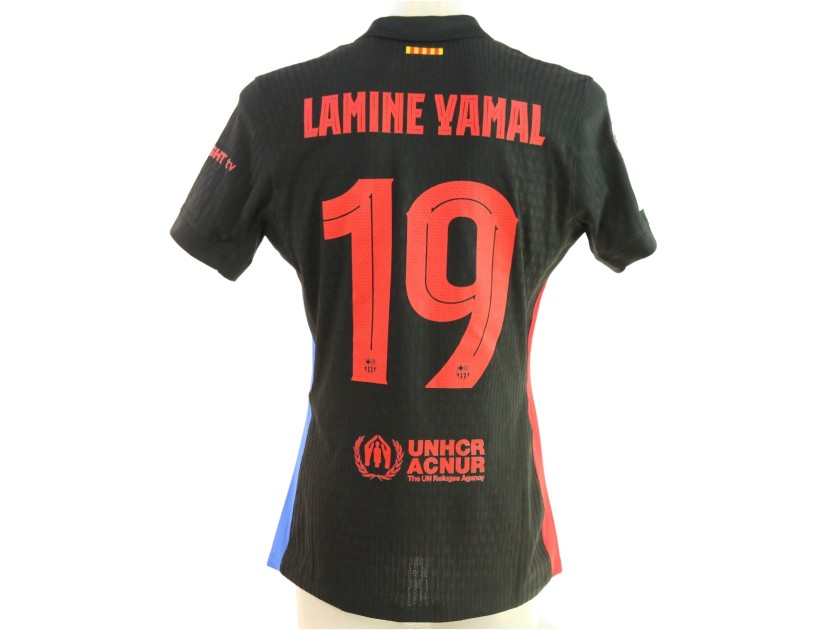 Lamine Yamal's Barcelona Match-Issued Shirt, UCL 2024/25