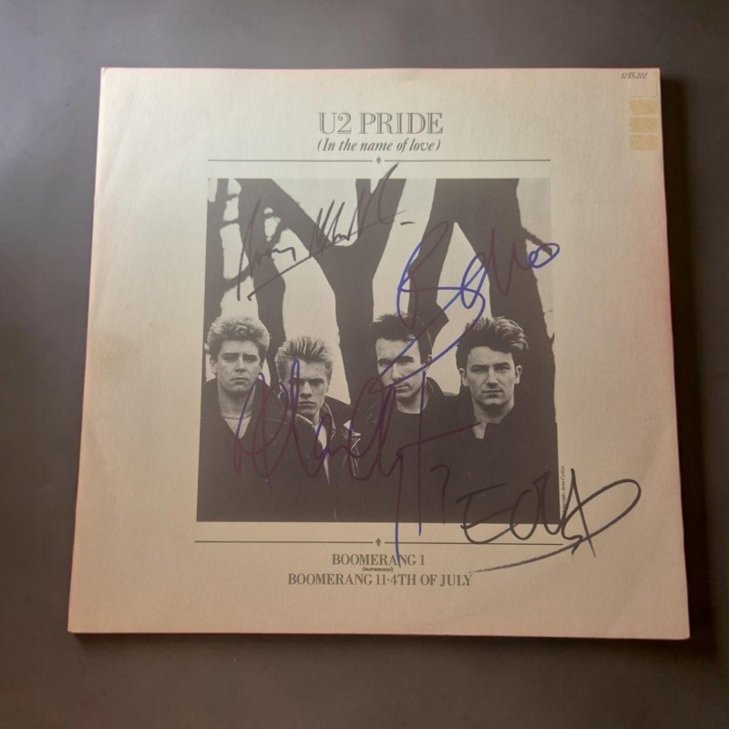 U2 Signed Pride In The Name Of Love Vinyl LP
