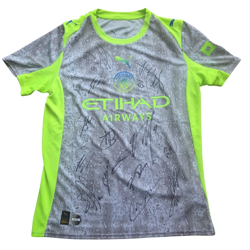 Manchester City 2025/26 Team Signed Official Third Shirt