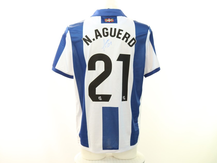 Aguerd's Real Sociedad vs Dynamo Kyiv Signed Unwashed Shirt, Europa League 2024