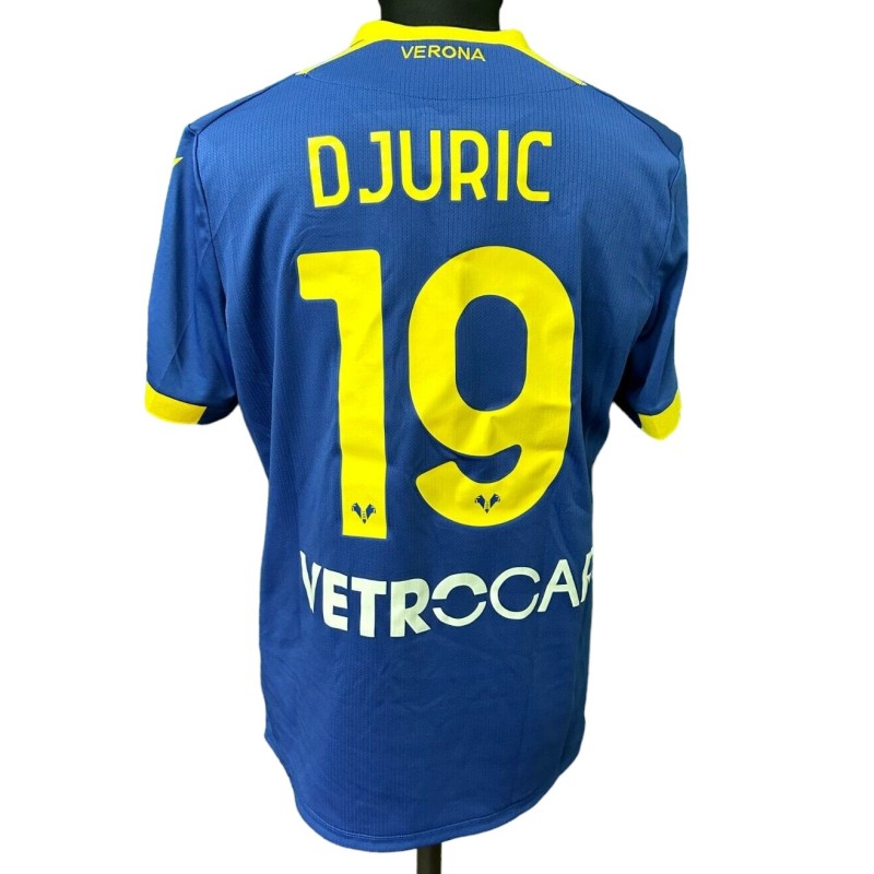 Djuric's Hellas Verona Match-Worn Shirt, 2022/23