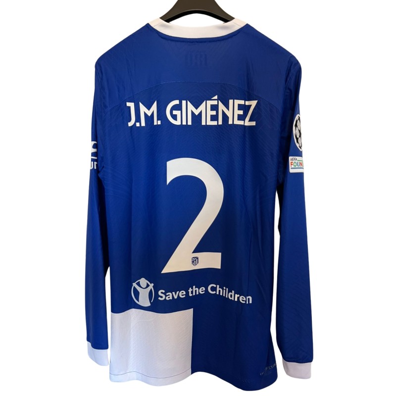 Maglia gara J.M. Gimenez, Borussia Dortmund vs Atletico Madrid 2024