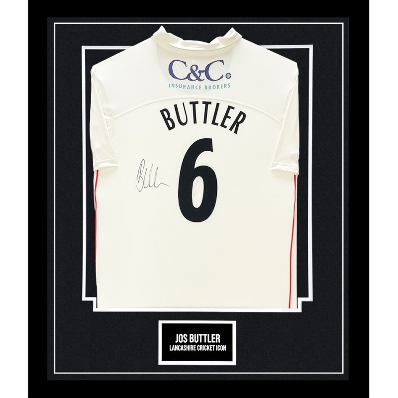 Jos Buttler Signed and Framed Shirt