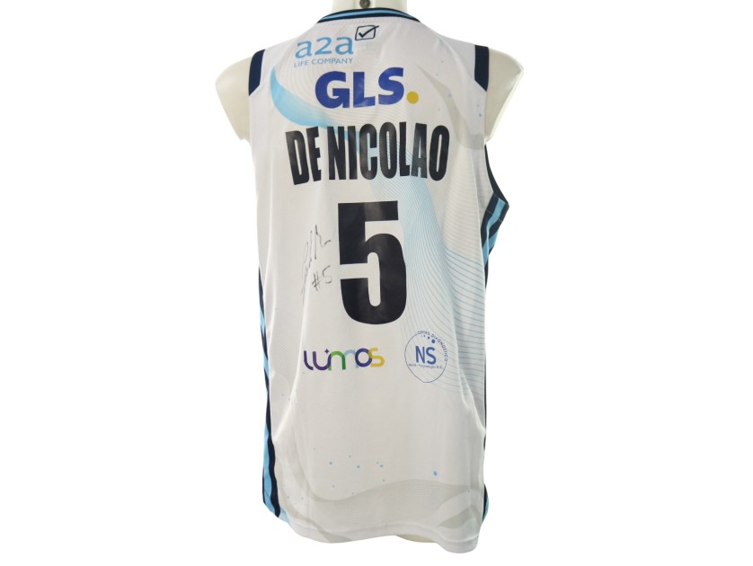 De Nicolao's Signed Match-Worn Kit, Napoli Basket vs Treviso 2024