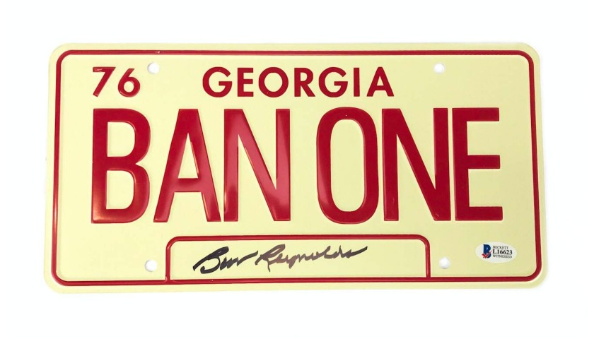 Burt Reynolds Signed”Smokey and the Bandit” License Plate