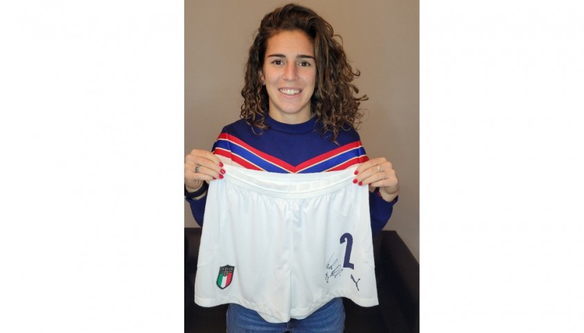 Bergamaschi's Italy Signed Match Shorts, 2021/22 