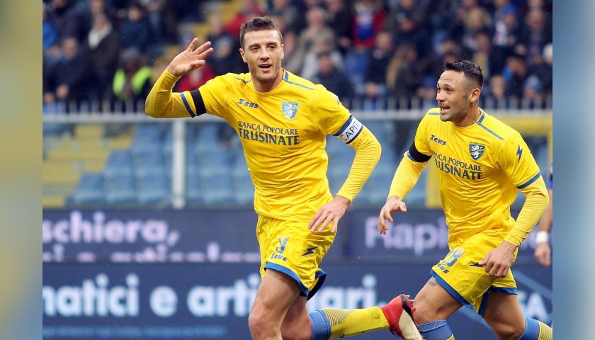Ciofani's Frosinone Signed Match Shirt, 2018/19