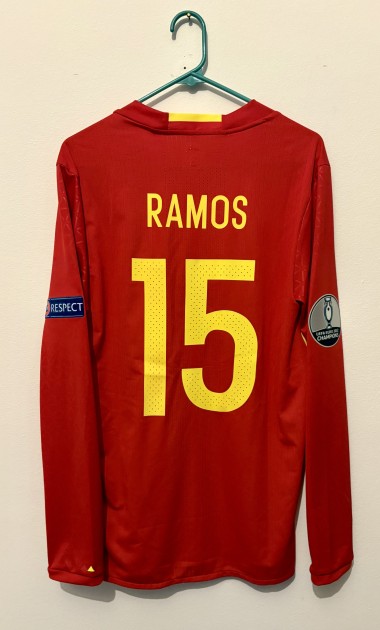 Maglia Player Issue Sergio Ramos Spagna EURO 2016, vs Turchia