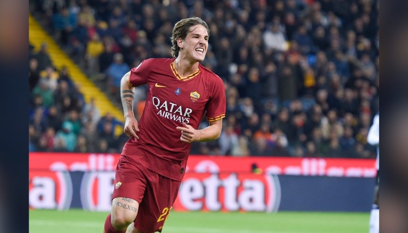 Zaniolo's Official Roma Signed Shirt, 2019/20