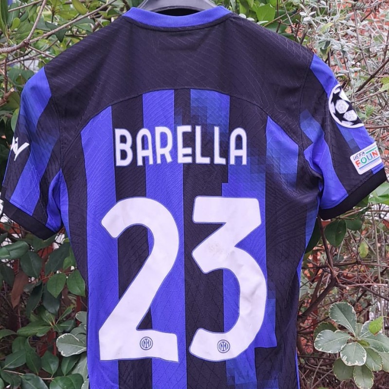 Barella's Worn Shirt, Inter vs RB Salzburg 2023