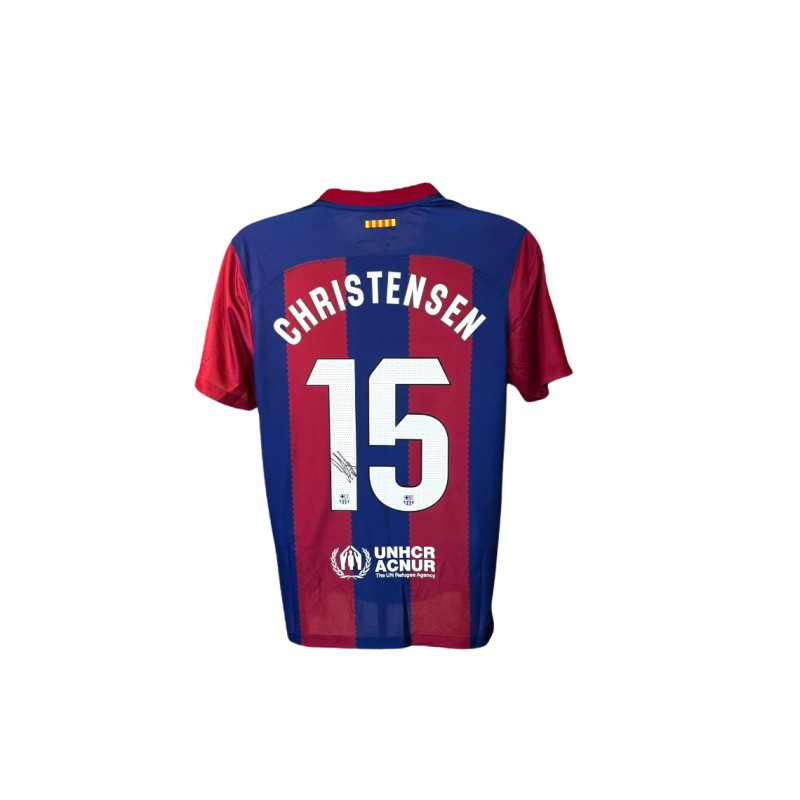 Maglia replica firmata da Andreas Christensen per l'FC Barcelona