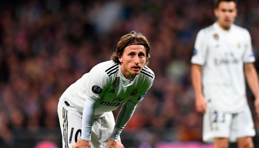 Modric's Real Madrid Match Shirt, UCL 2018/19 - CharityStars