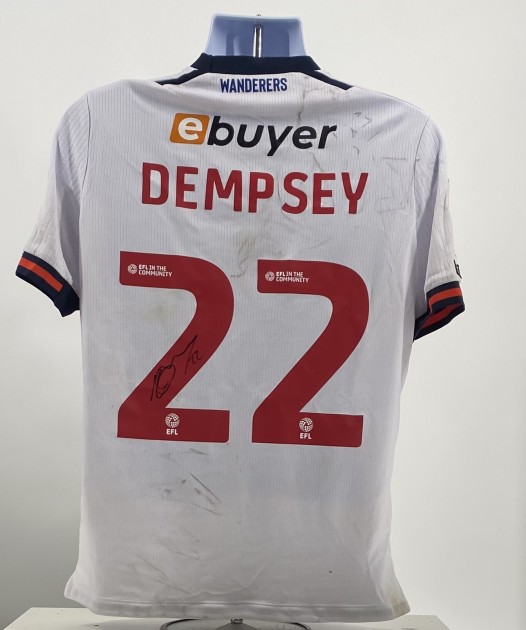 Maglia firmata di Kyle Dempsey del Bolton Wanderers contro lo Shrewsbury