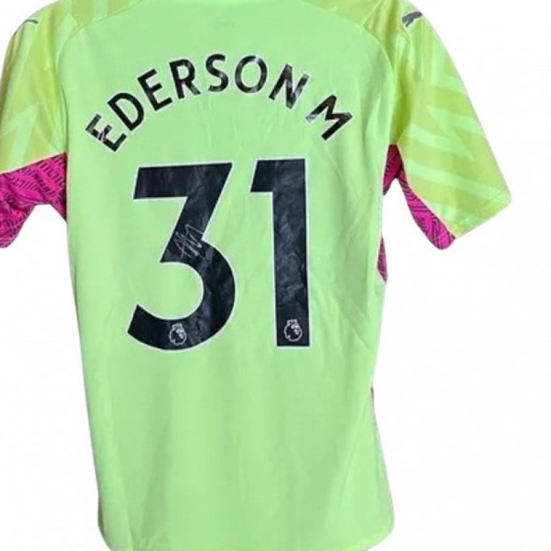 Ederson's Manchester City 2023/24 Signed Official Shirt 