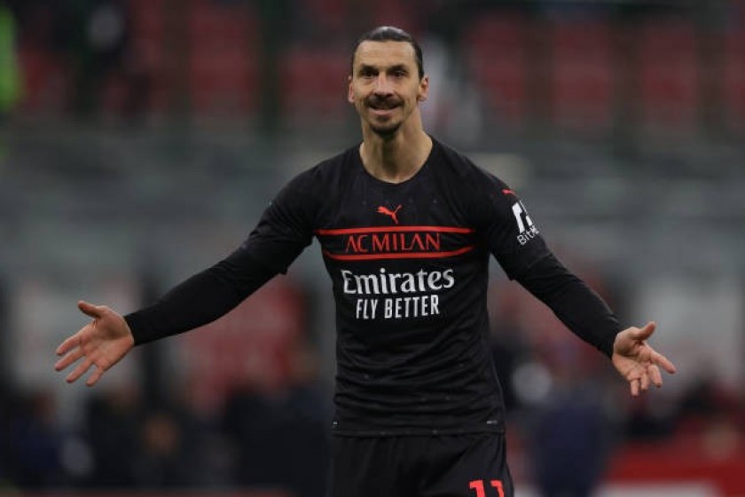 Ibrahimovic Official AC Milan Signed Shirt, 2021/22 