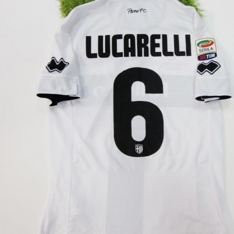 Lucarelli Parma match issued/worn shirt, Serie A 2014/2015