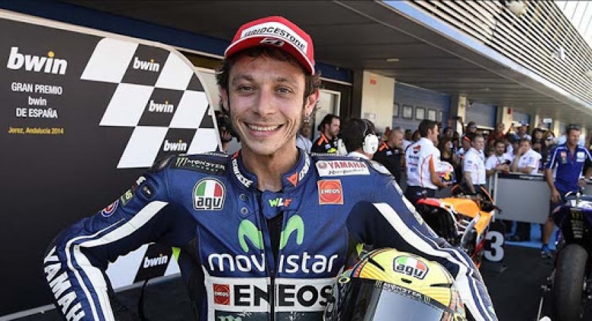 Valentino Rossi Signed Replica Race Suit, MotoGP Mugello 2014