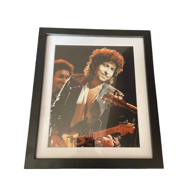 Bob Dylan Signed and Framed Photograph