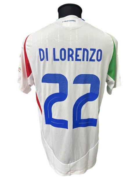 Di Lorenzo's Italy vs Belgium Issued Shirt, Nations League 2024