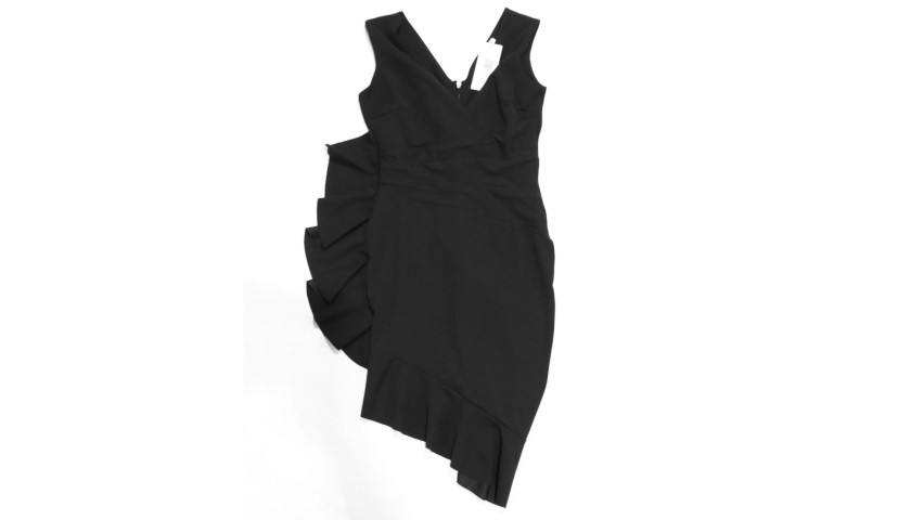 Black Sistaglam Dress with Side Ruffle Donated by Jessica Wright