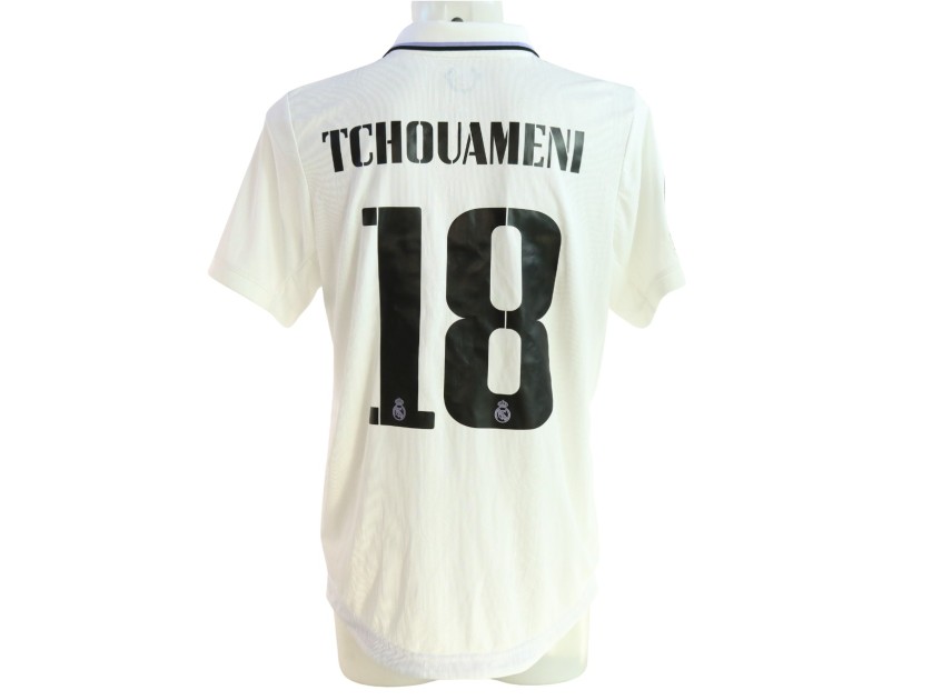 Tchouameni's Real Madrid Match-Issued Shirt, UCL 2022/23