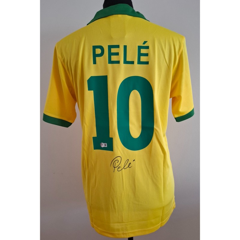 Replica della maglia firmata di Pelè per il Brasile 1957