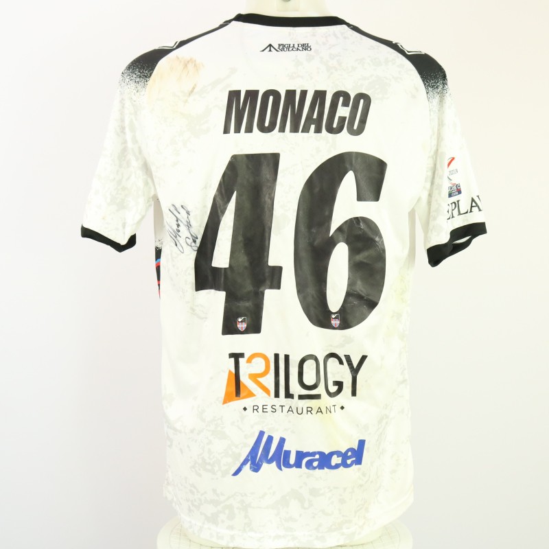 Monaco's Unwashed Signed Shirt, Taranto vs Catania 2024