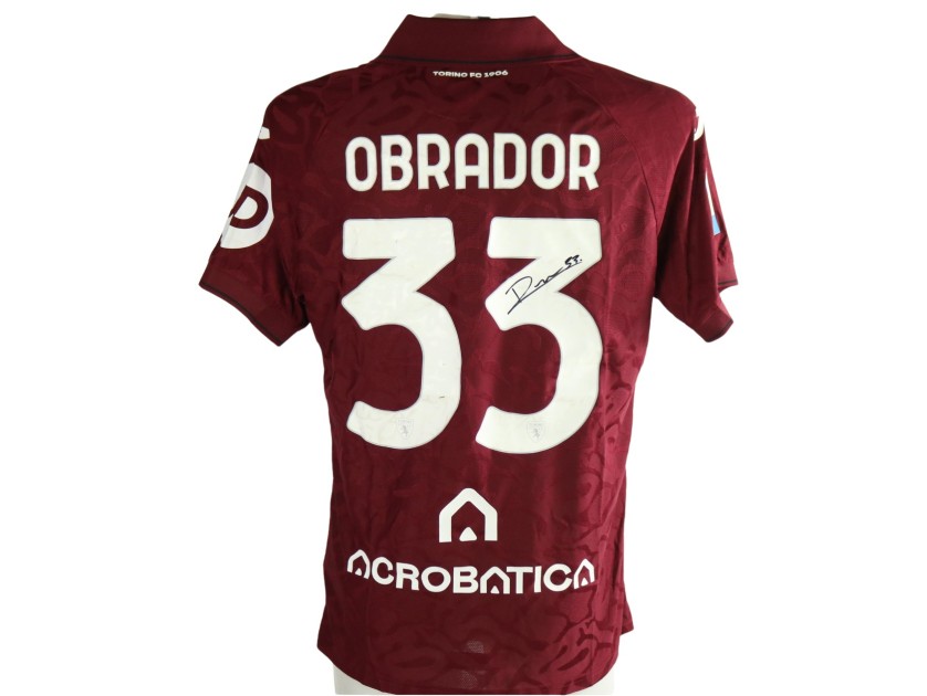 Obrador's Signed Unwashed Shirt, Udinese vs Torino 2026