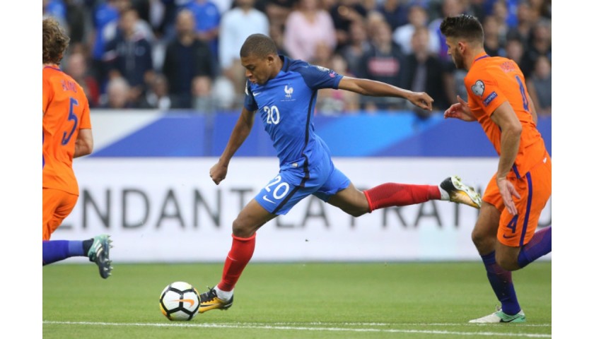 Lot Detail - 2017 Kylian Mbappé France National Team 2018 World