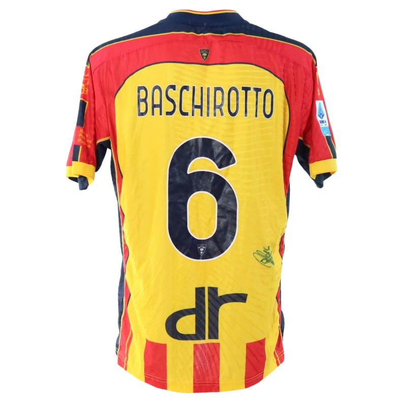 Baschirotto's Signed Unwashed Shirt, Lecce vs Monza 2024