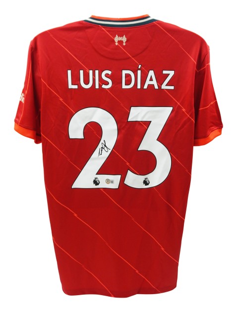 Luis Diaz's Liverpool FC Signed Replica Shirt