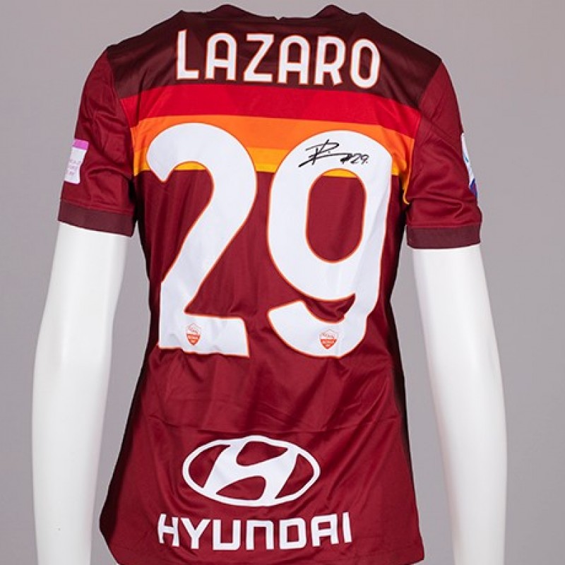 Lazaro's AS Roma Signed Shirt - Special Komen Italia