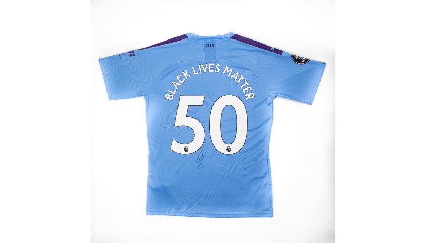 Cityzens Giving for Recovery Match Issued Shirt Signed by Eric Garcia