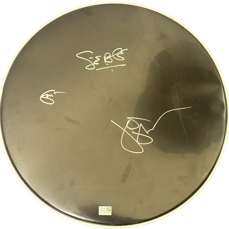 Cream Signed Bass Drumskin