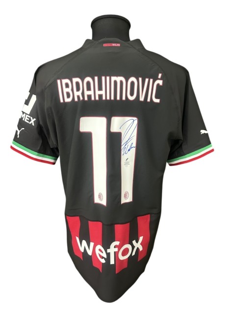 Ibrahimovic's Milan Signed Official Shirt, 2022/23